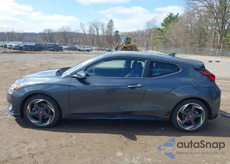 2020 Hyundai Veloster Turbo z USA, uszkodzony, nr VIN KMHTH6AB1LU030948